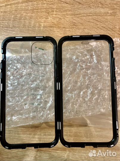 Чехол на iPhone металлический магнитный