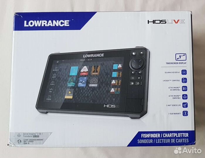 Lowrance HDS 9 Live + AI 3in1 В Наличии Новый