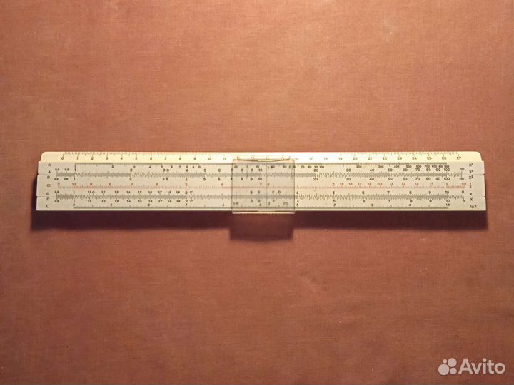 Логарифмическая линейка лсло-250-10П. 1978