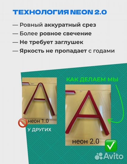 Неоновая вывеска для улицы и интерьера