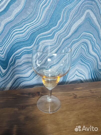 Фужер цветное стекло СССР и 2 бокала