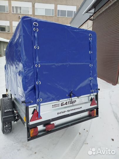 Прицеп легковой 2,4м Батыр с тентом 1,5м от пола