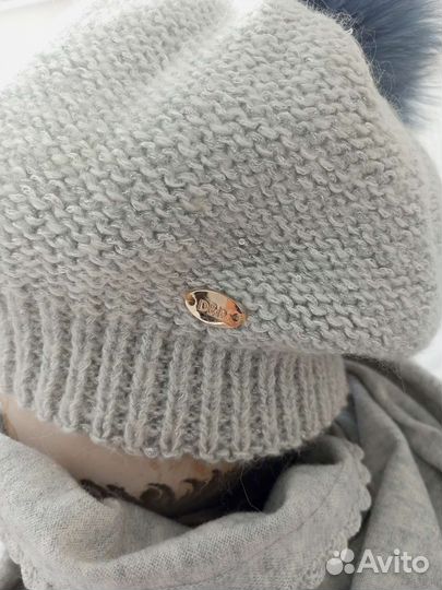 Италия мохер+шерсть лана. Шарф Max-mara кашемир