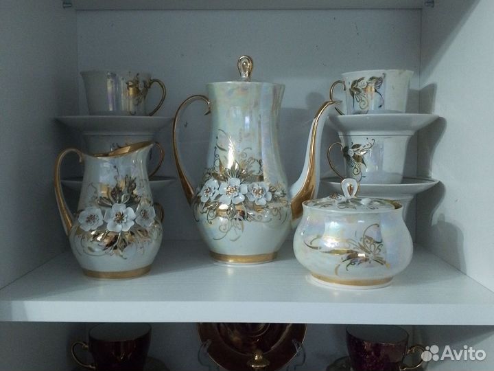 Фарфоровая посуда СССР чайные сервизы