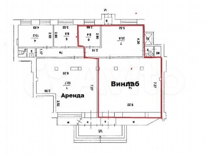 Сдам торговое помещение, 91.8 м²