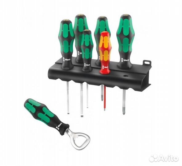 Набор отверток Wera 203775, 6 шт. c открывалкой