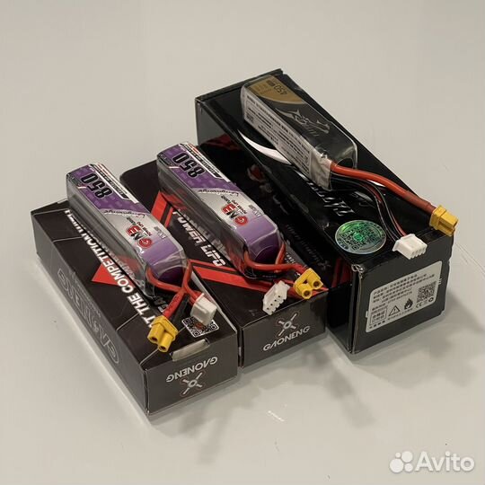 Акб lipo 3S GNB 850mAh и Tattu 450mAh