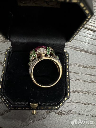 Перстень серебро 925 с фианитом