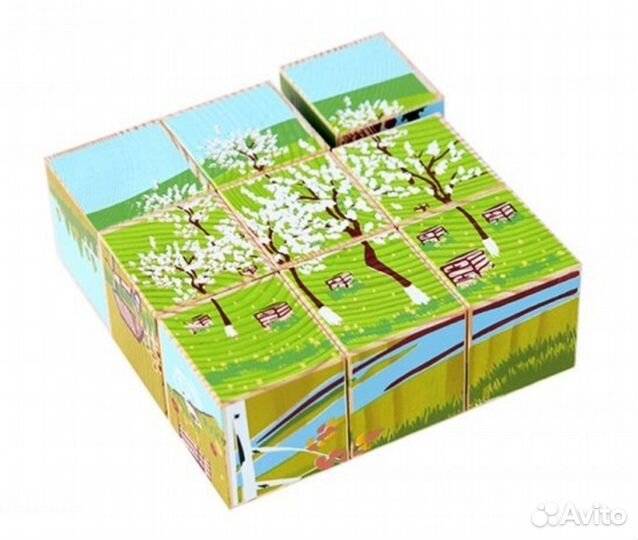 Кубики-пазлы Томик Русская деревня 1-44