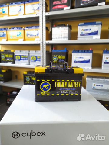 Аккумулятор 75Ah Тюмень 660A обратной полярности