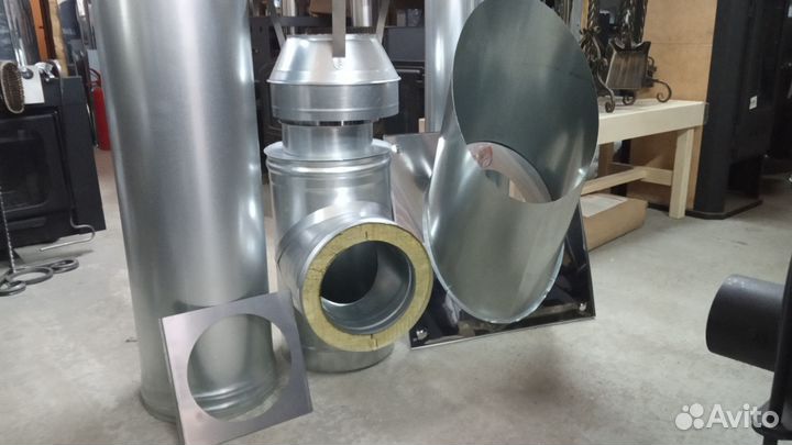 Дымоход сэндвич тройник