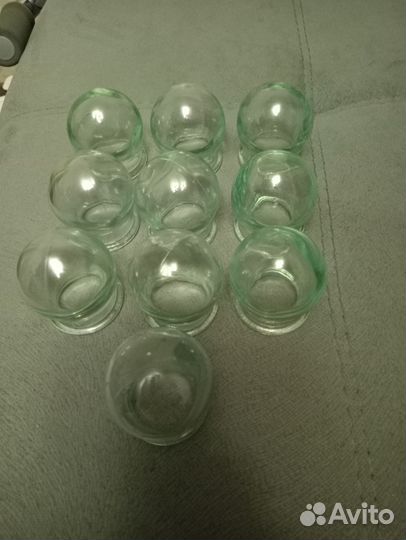 Банки медицинские стеклянные 10 штук