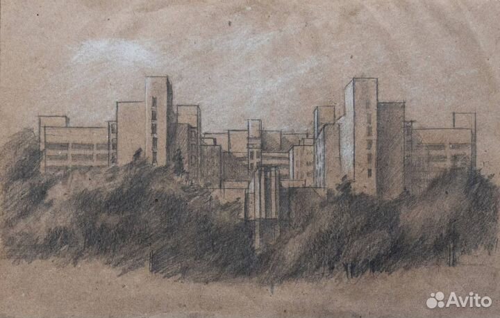 Пейзажи и городские пейзажи, без рамы, А4 и меньше