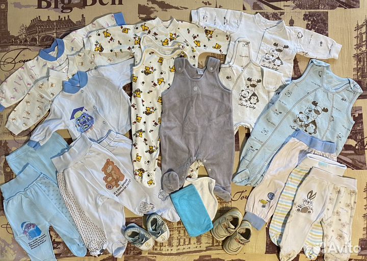 Пакет вещей для новорожденного