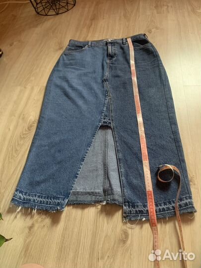 Джинсовая юбка длинная