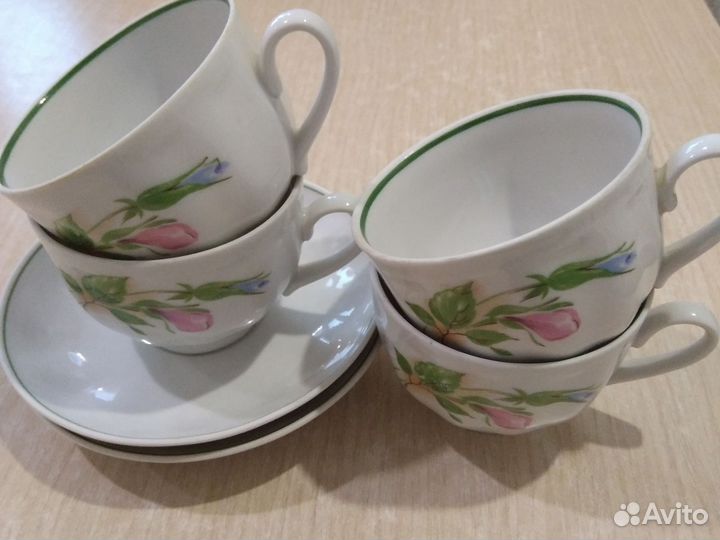 Кофейный сервиз Дулево, частично