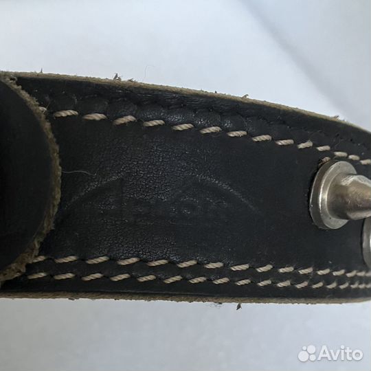 Ошейник кожаный Аркон, с шипами, 63 см*3,5 см