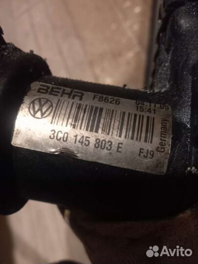 Интеркулер Пассат Б6 Гольф 5 Туран 1.9 2.0 Дизель