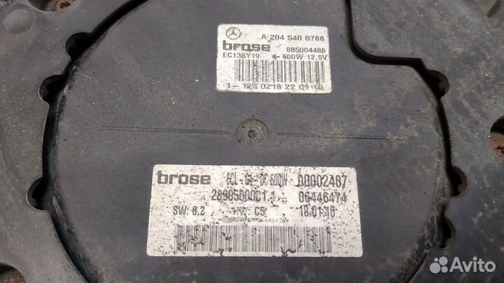 Вентилятор радиатора Mercedes E W212, 2010