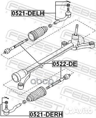 Тяга рулевая 0522DE Febest