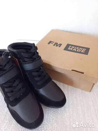 Ботильоны сникерсы женские новые чёрные 37 размер