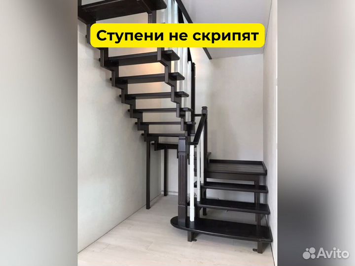 Лестница на металлокаркасе