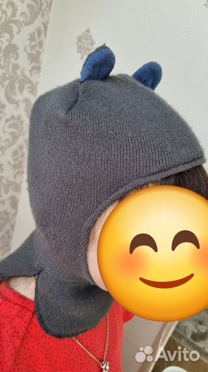 Шапка шлем медвежонок