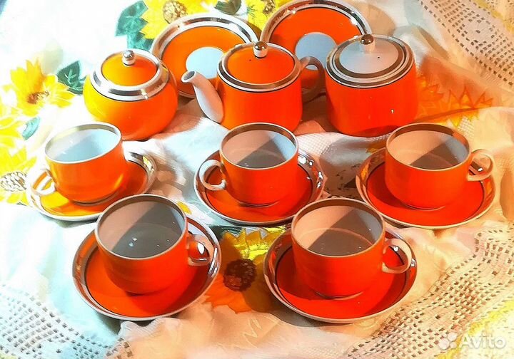 Сервиз чайный фарфоровый СССР