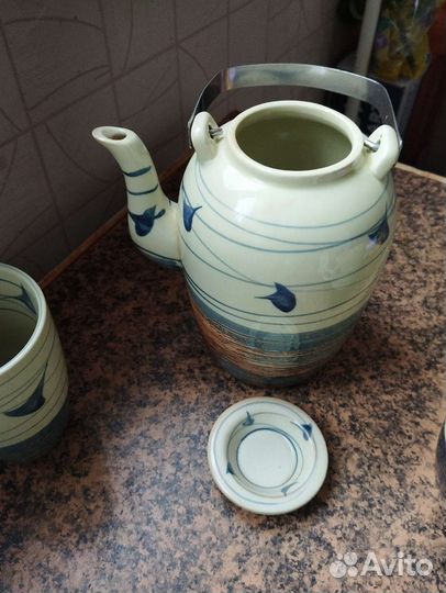 Сервиз винтажный чайный на 4 персоны керамический