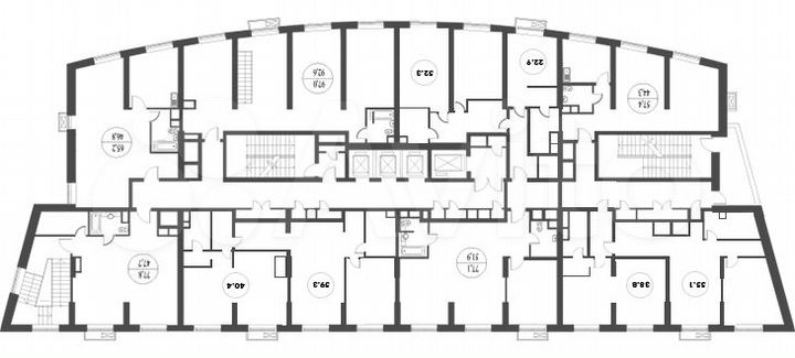 2-к. апартаменты, 59,3 м², 2/29 эт.