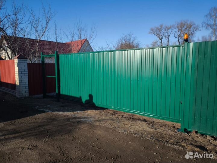 Откатные ворота и заборы