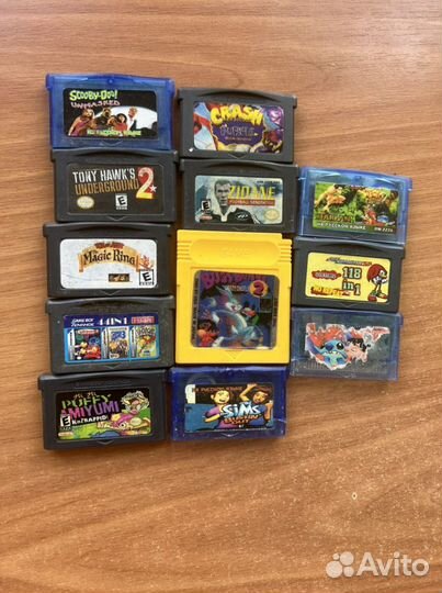 Gameboy game boy advance sp картриджи игры