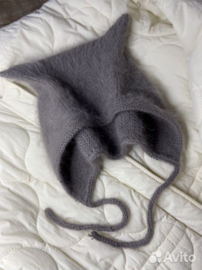 Шапка с ушками женская