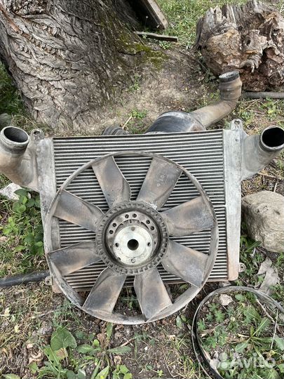 Интеркулер и вентилятор на камаз 4308