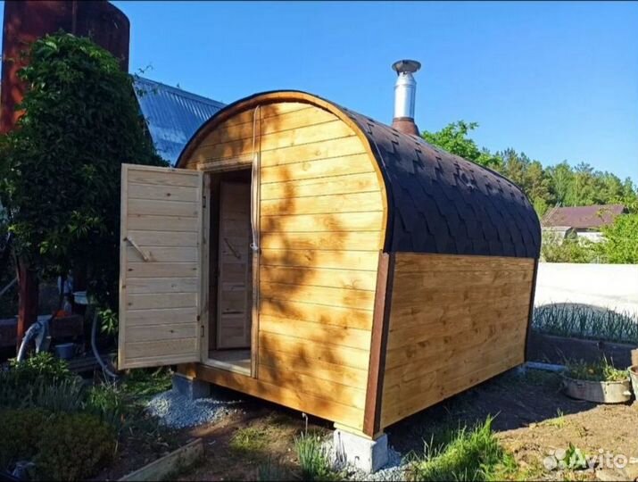 Баня-бочка 2 метра