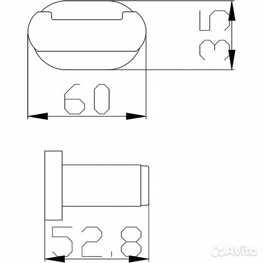 Двойной крючок Rav Slezak Yukon YUA0102cmatz Черн