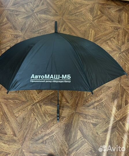 Зонт трость черный мужской от дилера Мерседес