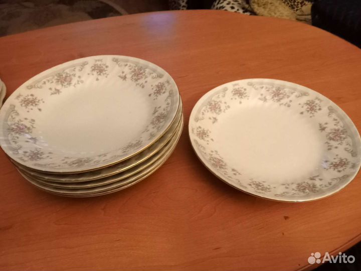 Тарелки с небольшим углублением, диаметр 21 см