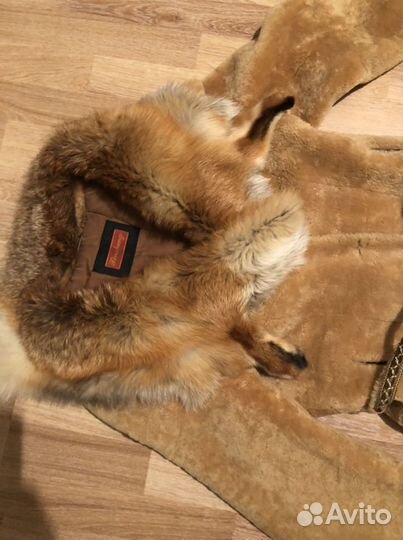 Полушубок натуральная лиса 48 размер