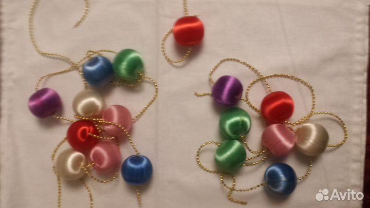 Елочные игрушки пластик