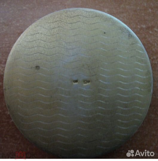 Пудреница серебро