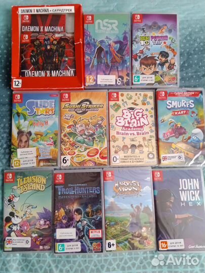 Игры для Nintendo switch катриджи