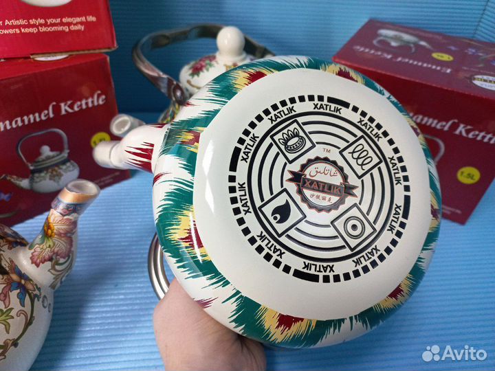 Эмалированный чайник 1,5 литра