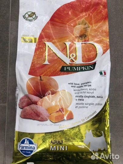 Корм для собак Farmina N&D кабан яблоко 7 кг