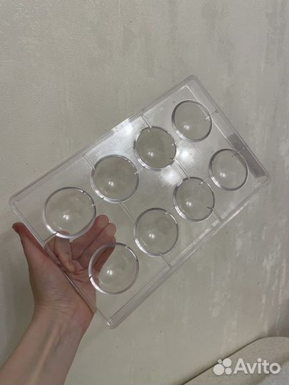 Поликарбонатная форма полусфера ф5 см