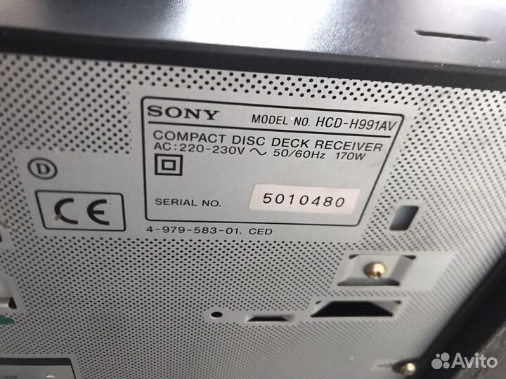 Музыкальный центр «sony»