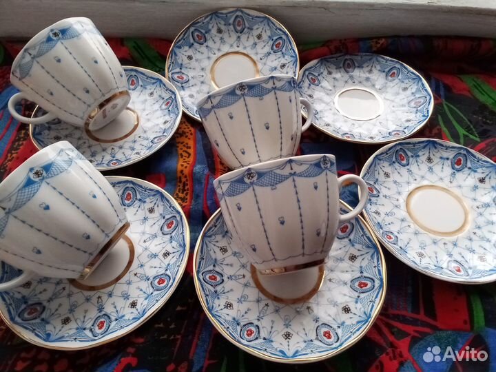 Кофейная пара лфз Паутинка, СССР, Экспортный вариа