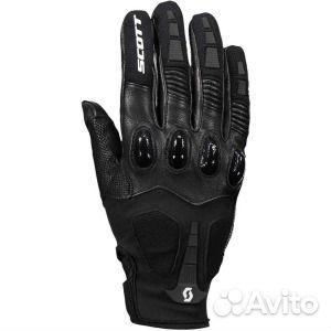 Мотоциклетные перчатки Assault Pro Scott, черно-бе