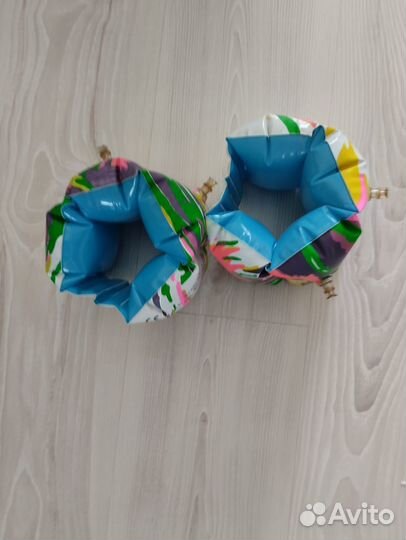 Нарукавники для плавания детские и надувной мяч