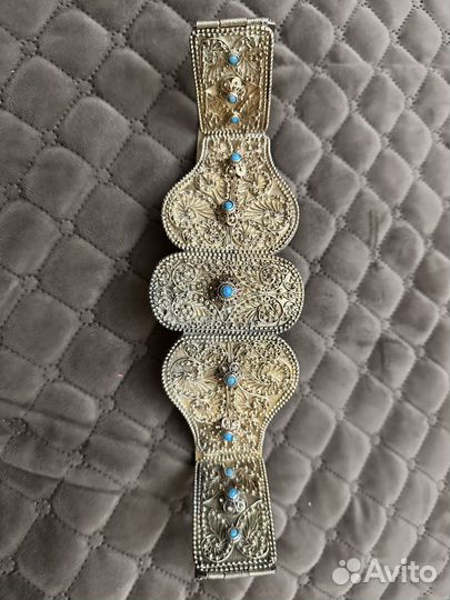 Старинный Чеченский женский серебрянный пояс